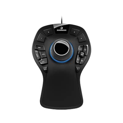3Dconnexion SpaceMouse® Pro Schwarz - USB 3D Navigations Maus für Windows & macOS