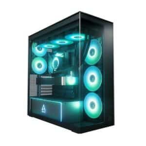 ARCTIC Xtender Mirror Black E-ATX Gaming Gehäuse mit Seitenfenster