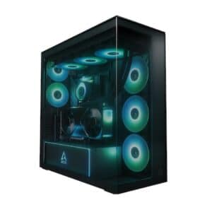ARCTIC Xtender VG Black E-ATX Gaming Gehäuse mit Seitenfenster