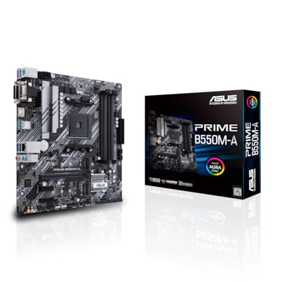 ASUS Prime B550M-A mATX Mainboard Sockel AM4 M.2/USB3.2/HDMI/DVI/VGA