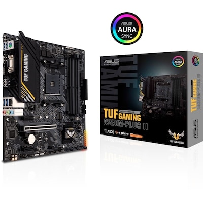 ASUS TUF GAMING A520M-PLUS II mATX Mainboard Sockel AM4 DP/HDMI/USB-C