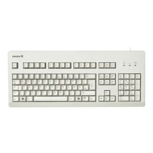 Cherry G80-3000 Kabelgebundene Tastatur US Layout mit Euro Symbol USB hellgrau