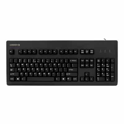 Cherry G80-3000 Kabelgebundene Tastatur US Layout mit Euro Symbol USB schwarz
