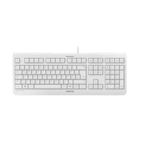 Cherry KC 1000 Keyboard US Layout mit Euro Symbol USB weiß-grau