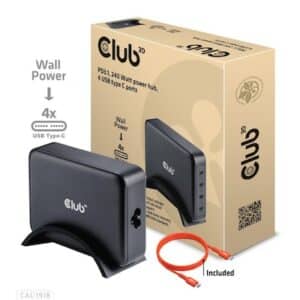 Club 3D Reiseladegerät 240 Watt GaN-Technologie