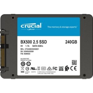 Crucial BX500 SATA SSD 240 GB 3D NAND TLC 2.5zoll