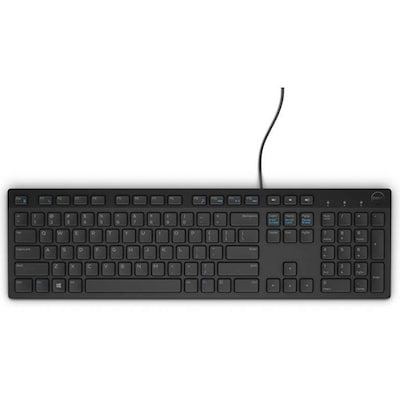 Dell KB216 Multimedia-Tastatur Deutsch Schwarz (580-ADHE)