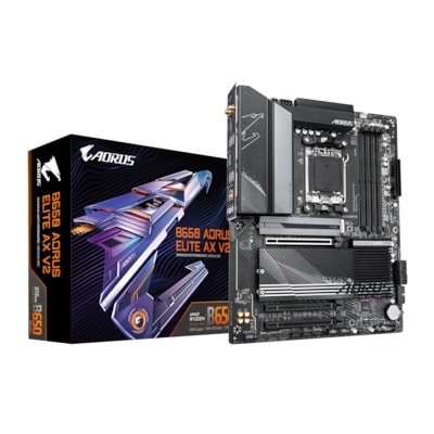GIGABYTE B650 AORUS ELITE AX V2 ATX Mainboard Sockel AM5 HDMI/DP/USB/M.2/WIFI6E