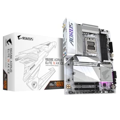 GIGABYTE B650E AORUS Elite X AX ICE ATX Mainboard Sockel AM5