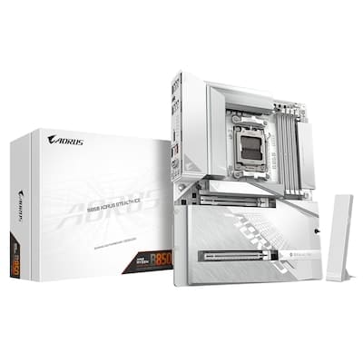 GIGABYTE B850 AORUS STEALTH ICE ATX Mainboard Sockel AM5 HDMI/M.2