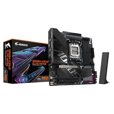 GIGABYTE B850M AORUS ELITE WIFI6E Mainboard Sockel AM5 HDMI/DP