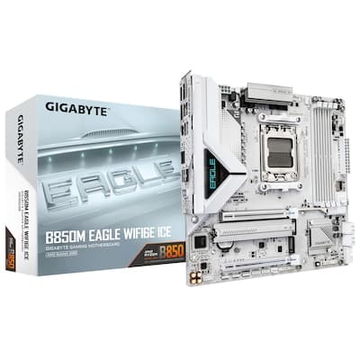 GIGABYTE B850M EAGLE WIFI6E ICE mATX Mainboard Sockel AM5 HDMI/DP/M.2