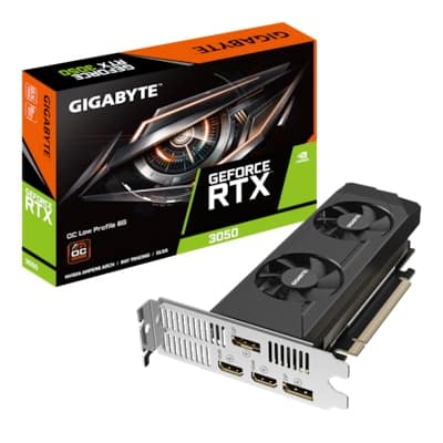 GIGABYTE GeForce RTX 3050 OC Low Profile 6GB GDDR6 Grafikkarte 2xHDMI