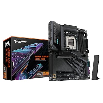 GIGABYTE X870E AORUS ELITE X3D WIFI7 ATX Mainboard Sockel AM5 HDMI