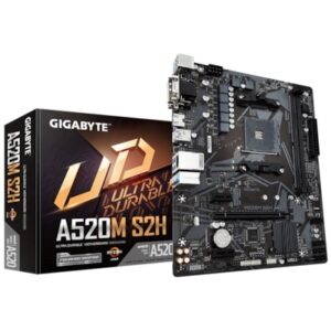 Gigabyte A520M S2H mATX Mainboard Sockel AM4 VGA/HDMI/DVI/D-Sub/M.2/SATA