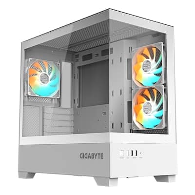 Gigabyte C201 Panoramic ICE Midi Tower Gaming Gehäuse mit Glasseitenfenster