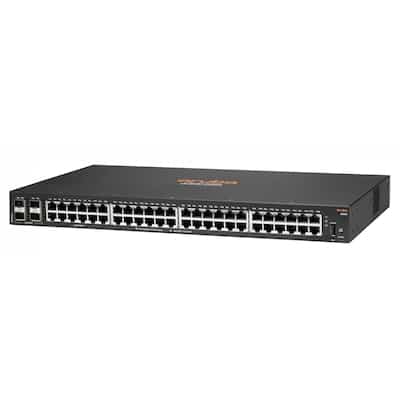 HPE Aruba Networking CX 6000 48G Class4 PoE 4SFP 370W Switch + J4858D Netzwerk-Transceiver-Modul