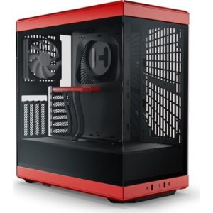 HYTE Y40 Red Black ATX Midi Tower Gaming Gehäuse rot/schwarz