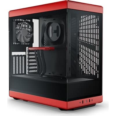 HYTE Y40 Red Black ATX Midi Tower Gaming Gehäuse rot/schwarz