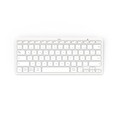 Hama 00125135 Bluetooth®-Tastatur KEY4ALL X510 Silber/Weiß QWERTZ