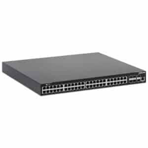 Intellinet 54-Port L3 Fully Managed PoE+ Switch mit 48 Gigabit Ethernet-Ports und 6 SFP+ Uplinks