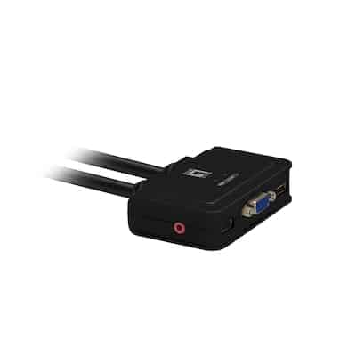 LEVELONE 2-Port-USB-VGA-Kabel-KVM-Switch