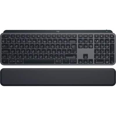 Logitech MX Keys S Graphite US International + MX Palm Rest Bundle