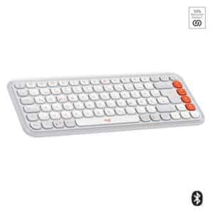 Logitech POP Icon Keys Weiß - Kabellose Multi-Device-Tastatur