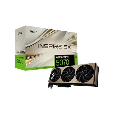 MSI GeForce RTX 5070 INSPIRE 3X OC 12GB GDDR7 Grafikkarte