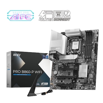 MSI PRO B860-P WIFI Mainboard 1851 M.2/WIFI7/BT/HDMI/DP/TB4/USB-C