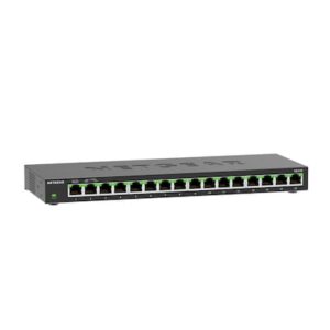 NETGEAR 16-Port Gigabit Ethernet Unmanaged Switch (GS316): Desktop- oder Wandbefestigung