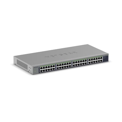 NETGEAR 48PT GIGE UNMANAGED RACKMOUNT SWCH