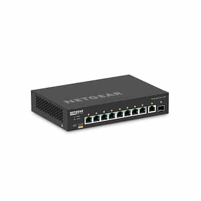NETGEAR GSM4210PD 10-Port AV Line M4250-9G1F-POE+ 110W fully managed Desktop-Switch mit Einbauhalterung