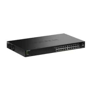 NETGEAR S350 Series 24-Port Gigabit Ethernet PoE+ Smart Managed Essentials Switch mit 2 Dedicated SFP Ports