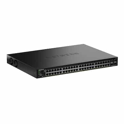NETGEAR S350 Series 48-Port Gigabit Ethernet PoE+ Smart Managed Essentials Switch mit 4 Dedicated SFP Ports