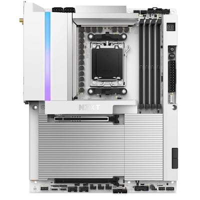 NZXT N9 X870E ATX Mainboard Sockel AM5 WIFI7/USB4 weiß