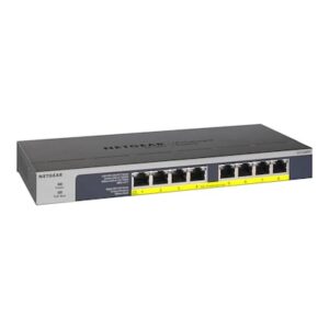 Netgear GS108LP 8-Port Gigabit Ethernet LAN PoE Switch Unmanaged (mit 8x PoE+ 60W erweiterbar