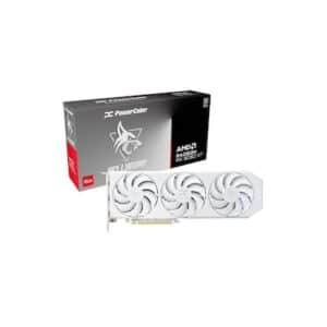 POWERCOLOR AMD Radeon RX 9060 XT Hellhound Spectral White OC 16GB GDDR6 Grafikkarte HDMI/3xDP
