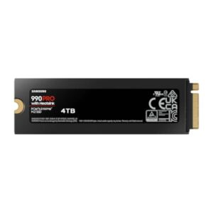 Samsung 990 PRO NVMe SSD 4 TB M.2 PCIe 4.0 3D-NAND TLC mit Kühlkörper