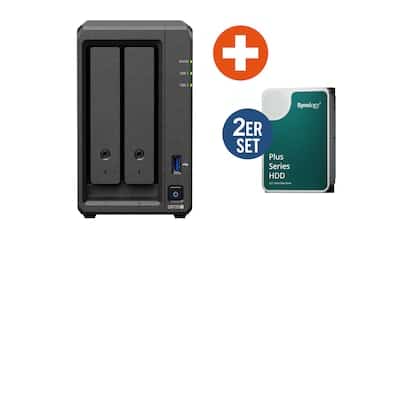 Synology Diskstation DS725+ NAS System 2-Bay 8TB inkl. 2x 4 TB Synology HDD HAT3300-4T