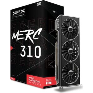 XFX Speedster MERC310 Radeon RX 7900 XTX Black Edition Gaming Grafikkarte 24GB GDDR6
