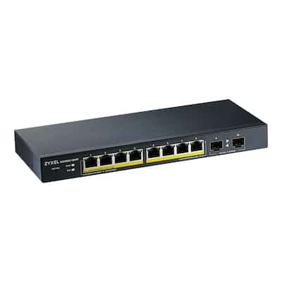 ZyXEL GS1900-10HP 10-Port smart managed 77W PoE+ Switch